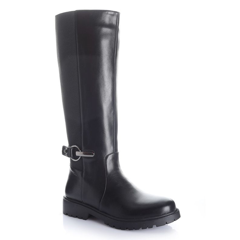 Bota Mujer Negro Via Uno 12531317-3