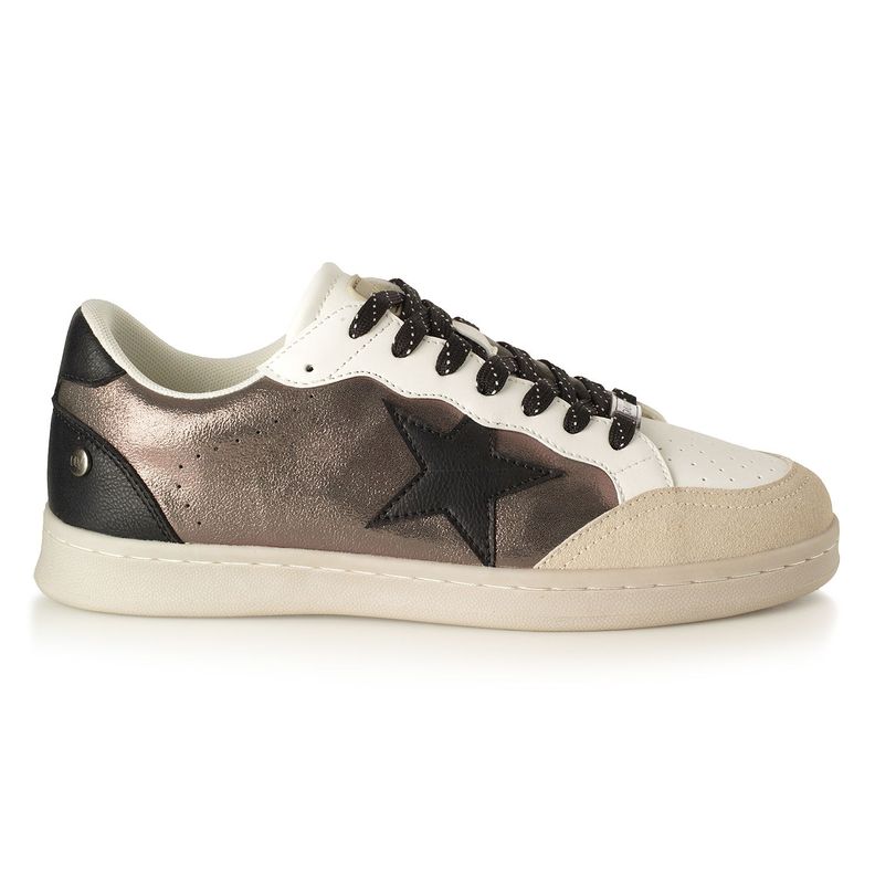 Zapatilla Mujer Via Uno Negro 22641703 35