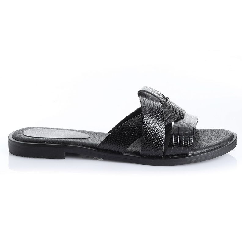 Sandalia Mujer Negro Via Uno 22501621-0