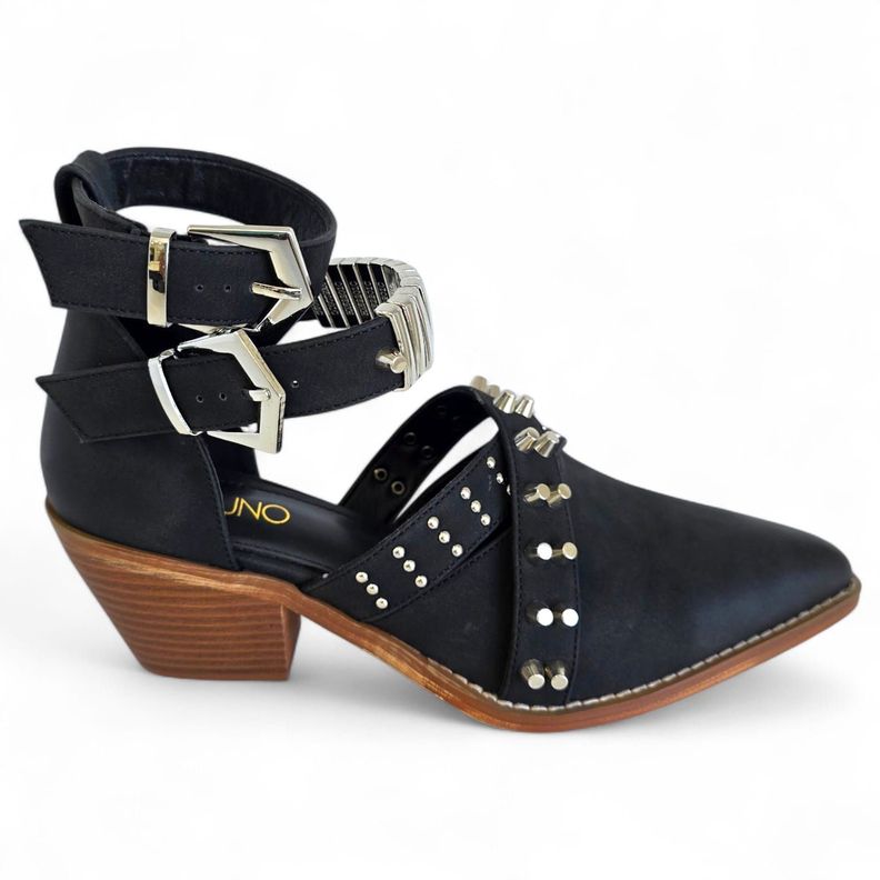 Botin Mujer Via Uno WestWinter Coyote Negro 35