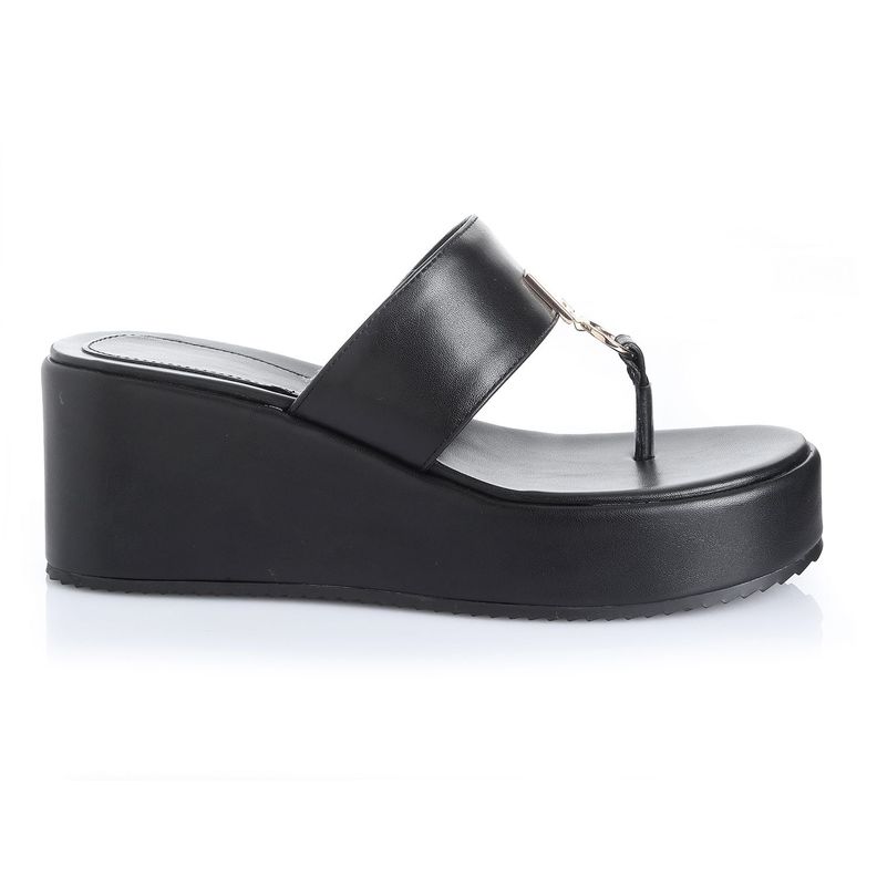 Sandalia Mujer Negro Via Uno 22542601-0