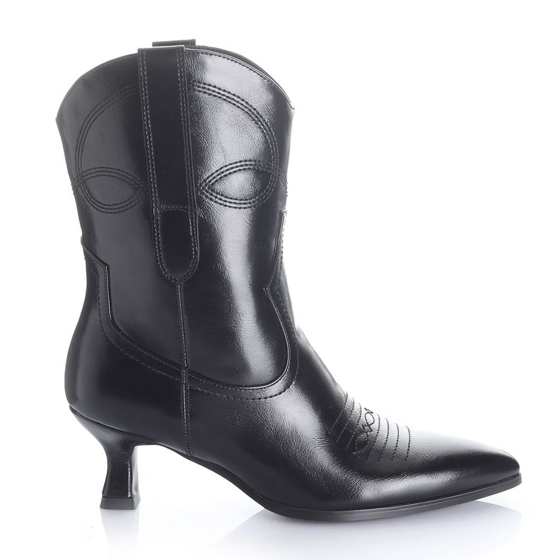 Botin Mujer Negro Via Uno 12522403-0