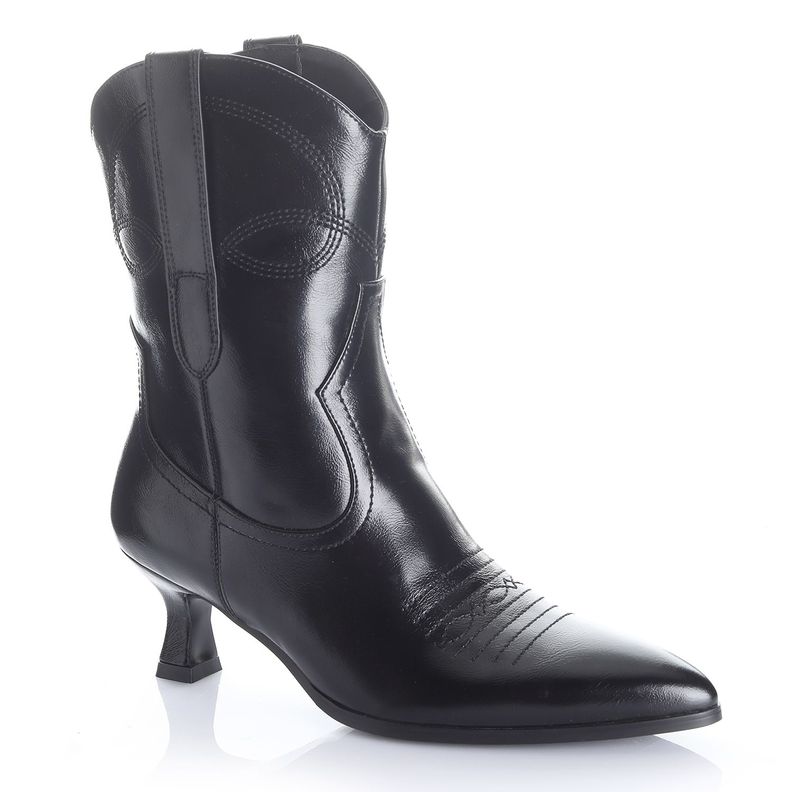 Botin Mujer Negro Via Uno 12522403-3