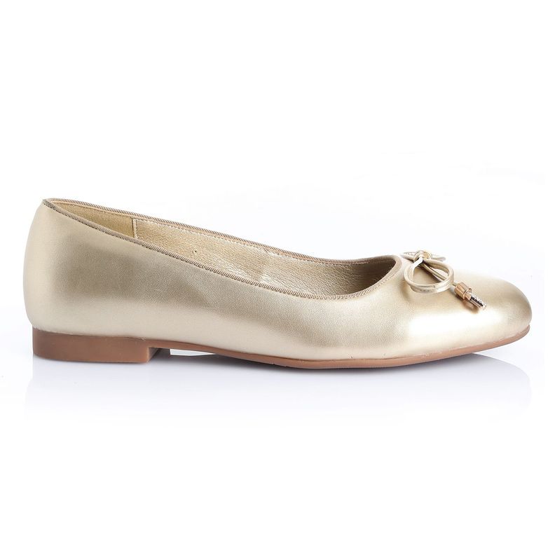 Zapato Mujer Dorado Via Uno 22501501-0
