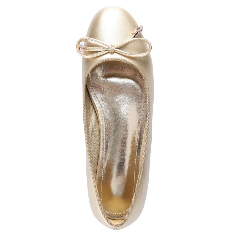 Zapato Mujer Dorado Via Uno 22501501-2