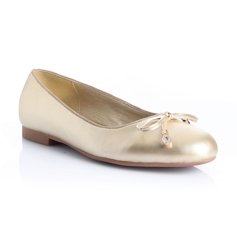 Zapato Mujer Dorado Via Uno 22501501-3