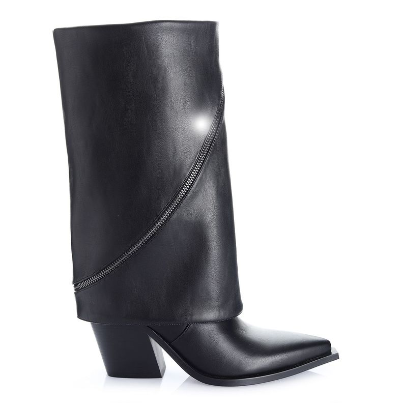 Bota Mujer Negro Via Uno 12512309-0