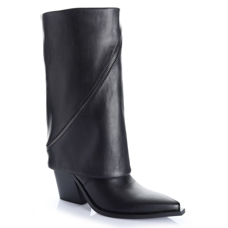 Bota Mujer Negro Via Uno 12512309-3