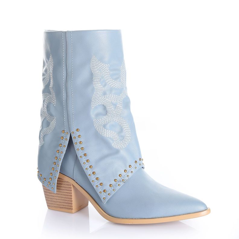 Botin Mujer Celeste Via Uno 12512412-3