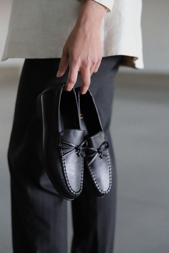 Zapato Mujer Negro Via Uno 22501502-4