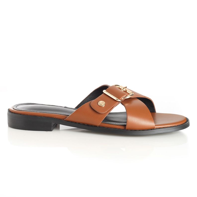 Sandalia Mujer Via Uno Camel 22601610