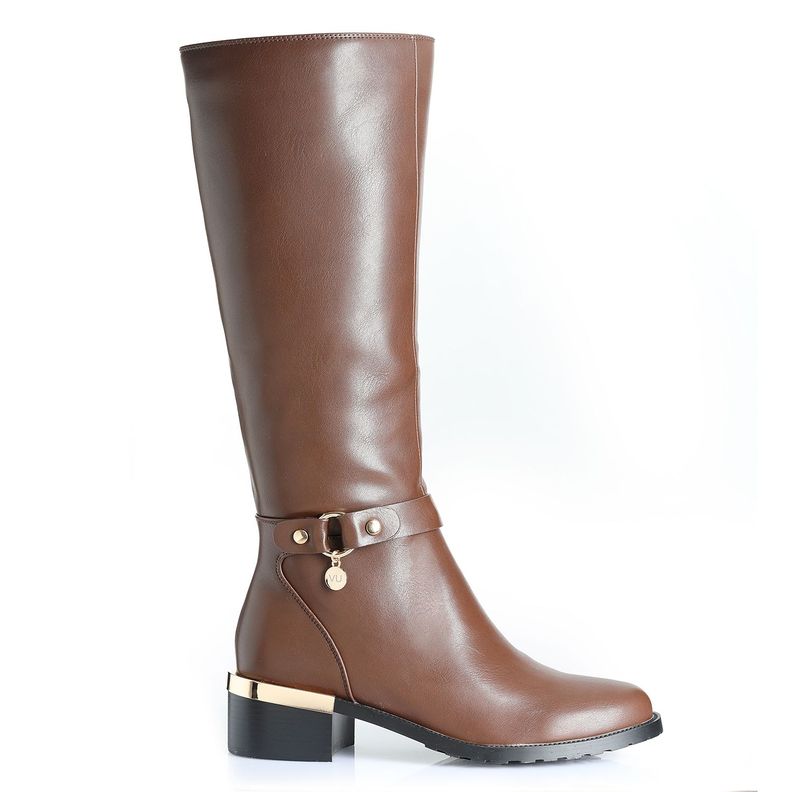Bota Mujer Marron Via Uno 12531315-0