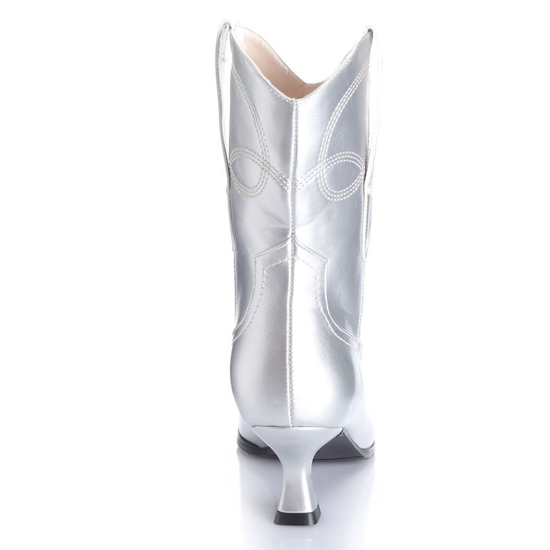 Botin Mujer Plata Via Uno 12522403-1