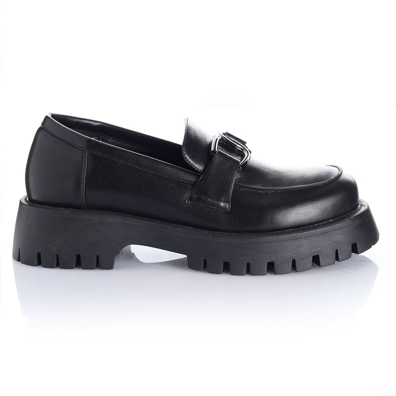 Zapato Mujer Negro Via Uno 12531503-0