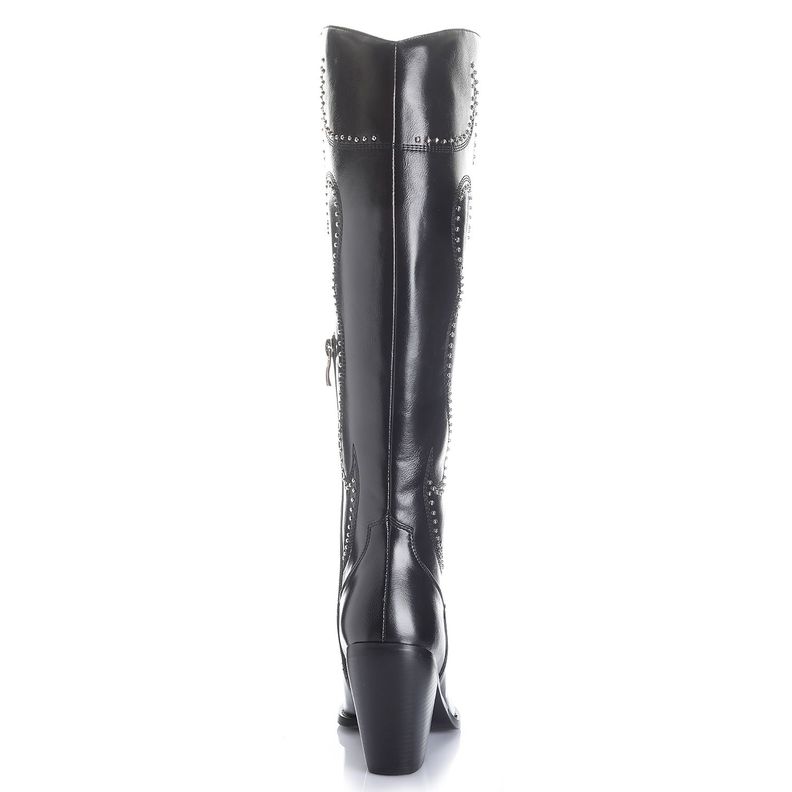 Bota Mujer Negro Via Uno 12513301-1