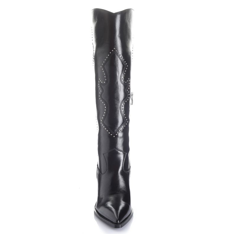 Bota Mujer Negro Via Uno 12513301-2