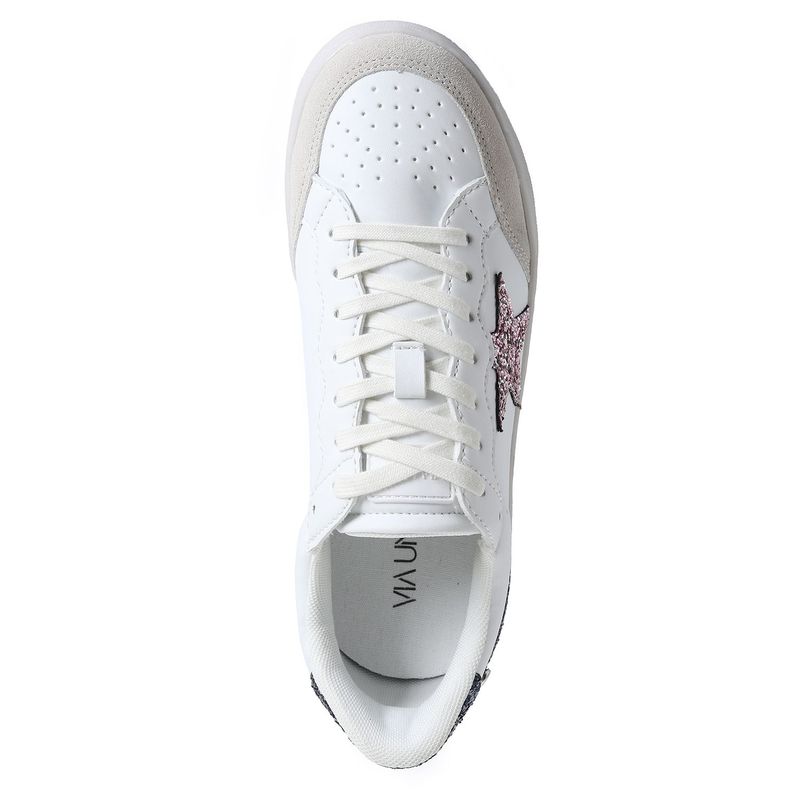 Zapatilla Mujer Blanco Via Uno 22541706-2