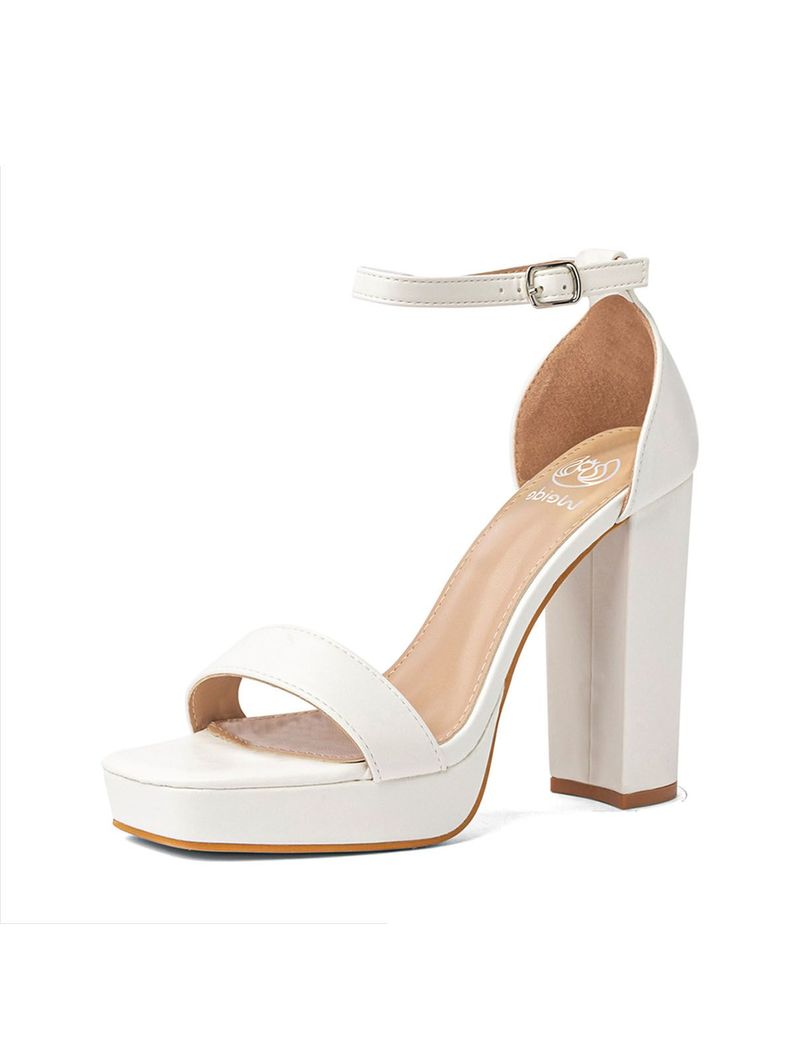 Sandalia Taco Fiesta Blanca Mujer Weide YOU189-0
