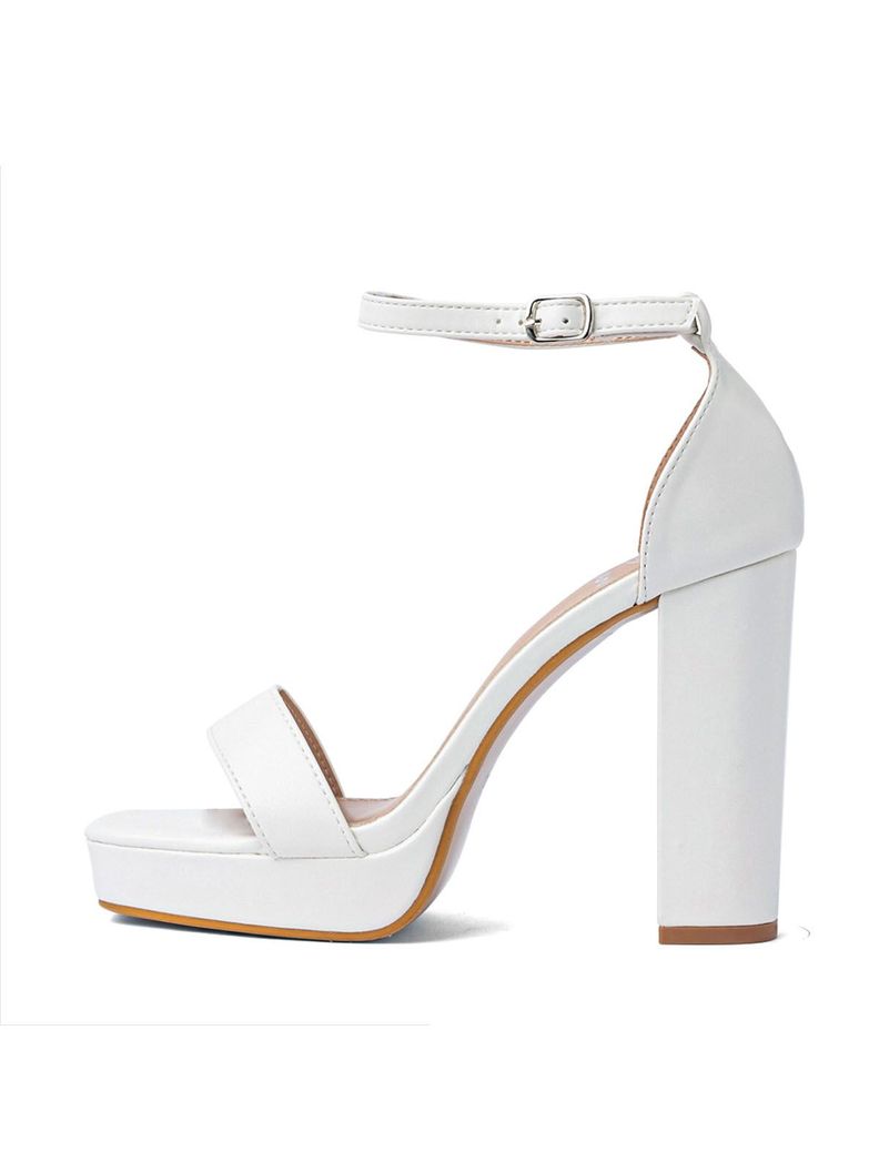 Sandalia Taco Fiesta Blanca Mujer Weide YOU189-1