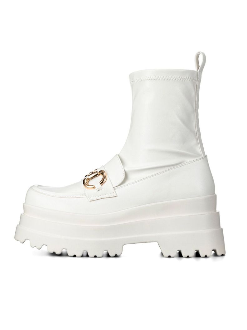 Botin Blanco Casual Mujer Weide CZY578-4