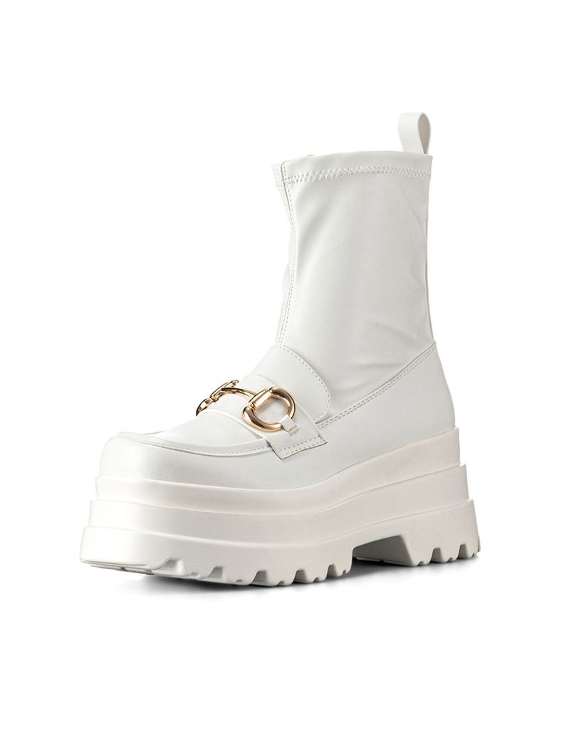 Botin Blanco Casual Mujer Weide CZY578-0