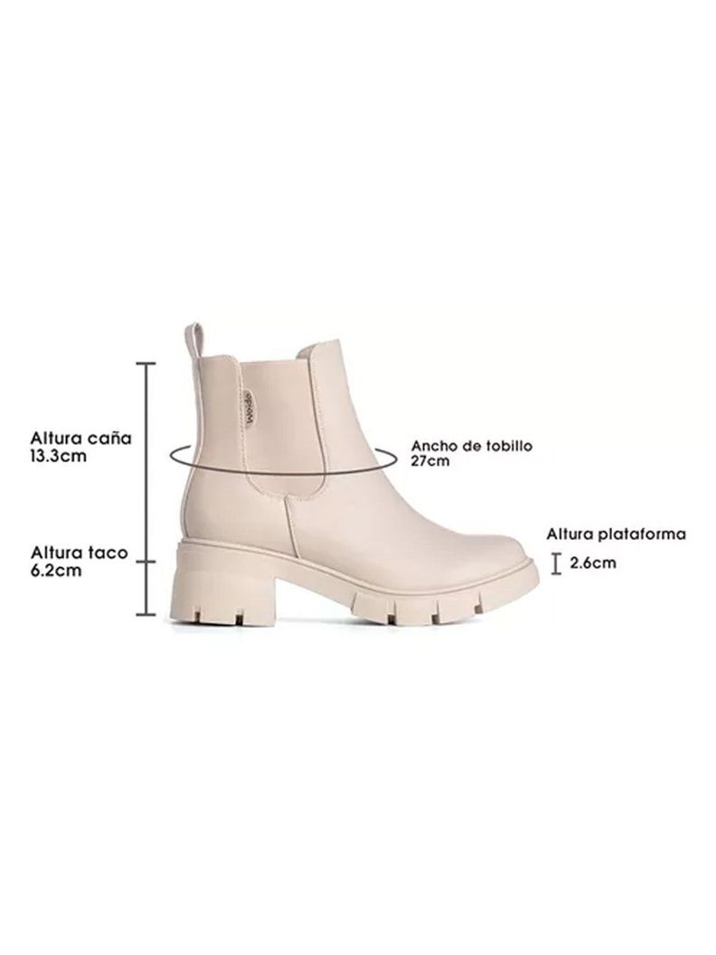 Botin Mujer Adriana Beige Weide-4