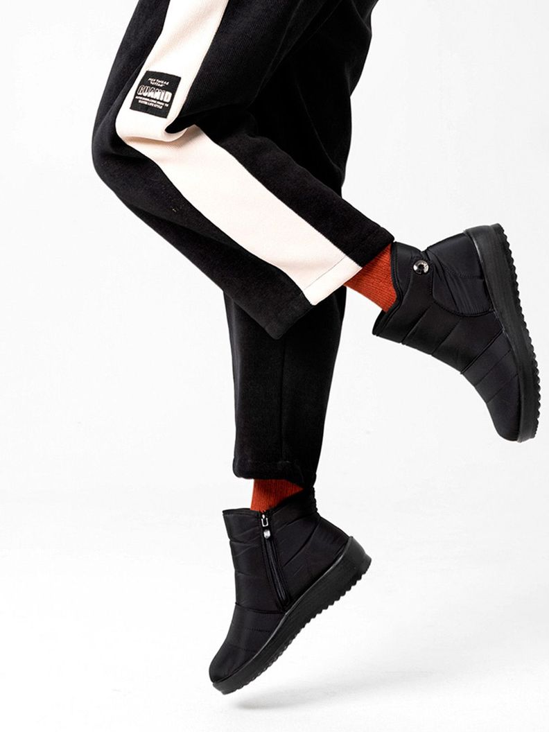 Botin Negro Casual Mujer Weide TFA189-1