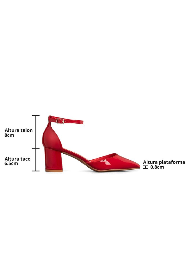 Zapato Taco Alto Burdeo Fiesta Mujer Weide GH63-3