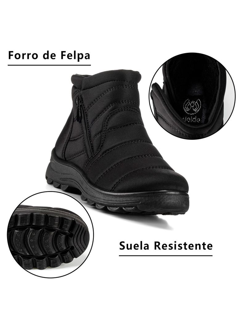 Botin Negro Casual Mujer Weide TFA191-8