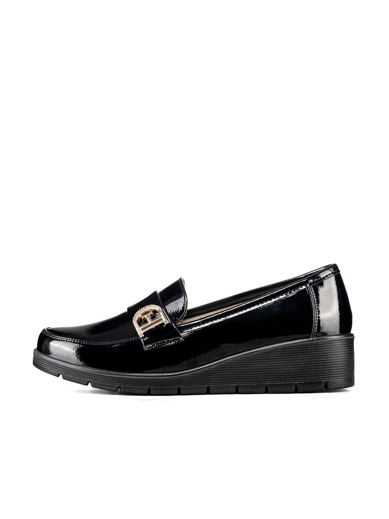 Mocasin Casual Mujer Charol Vintage Comodo Cuña Weide JML10-1