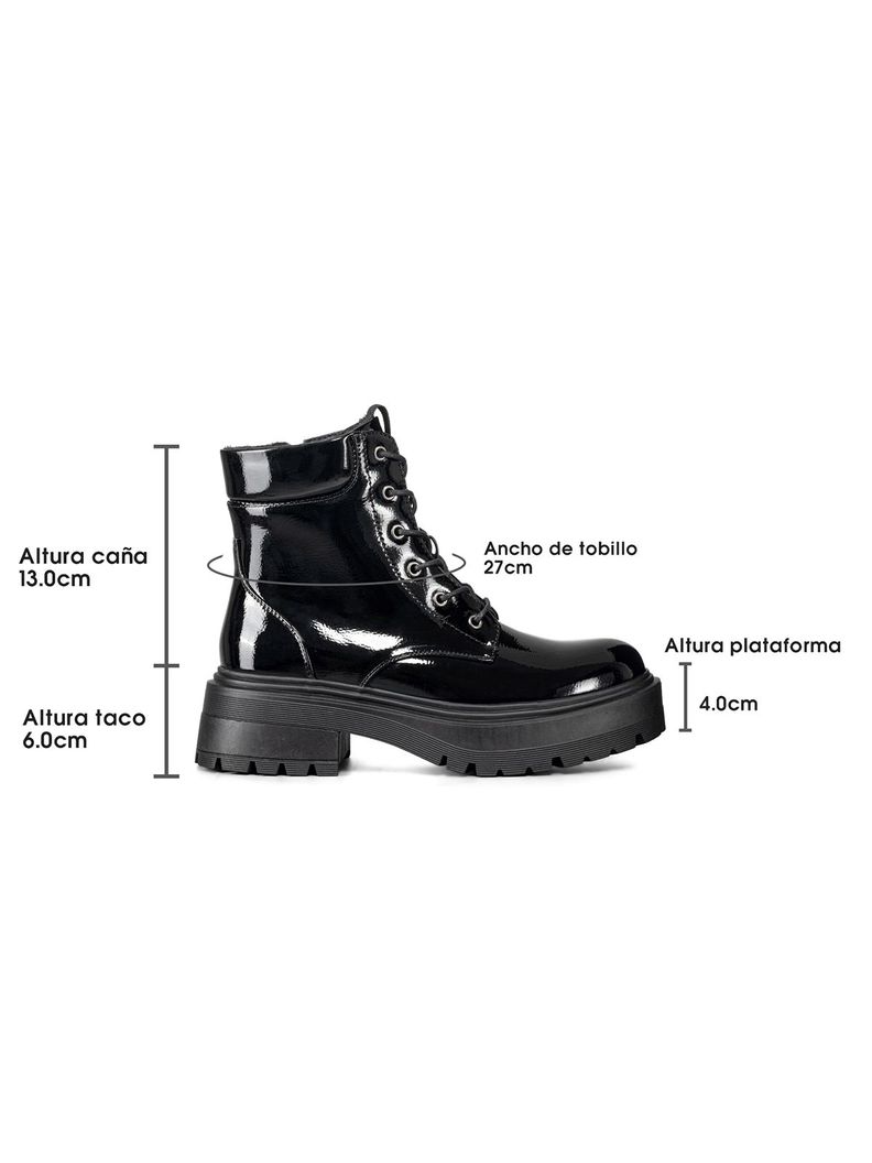 Botin Mujer Casual Charol Vintage Weide CZY607-3