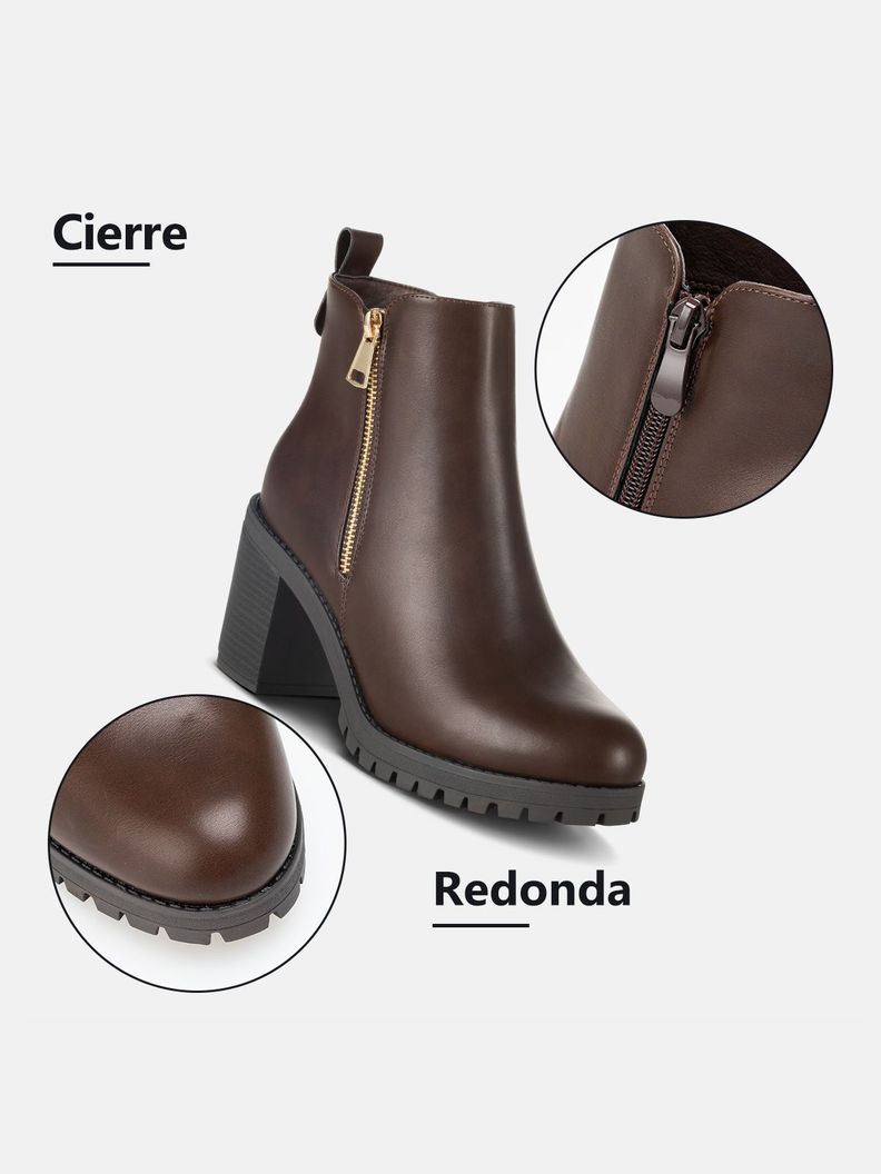 Botin Mujer Nahia Marron Weide-7