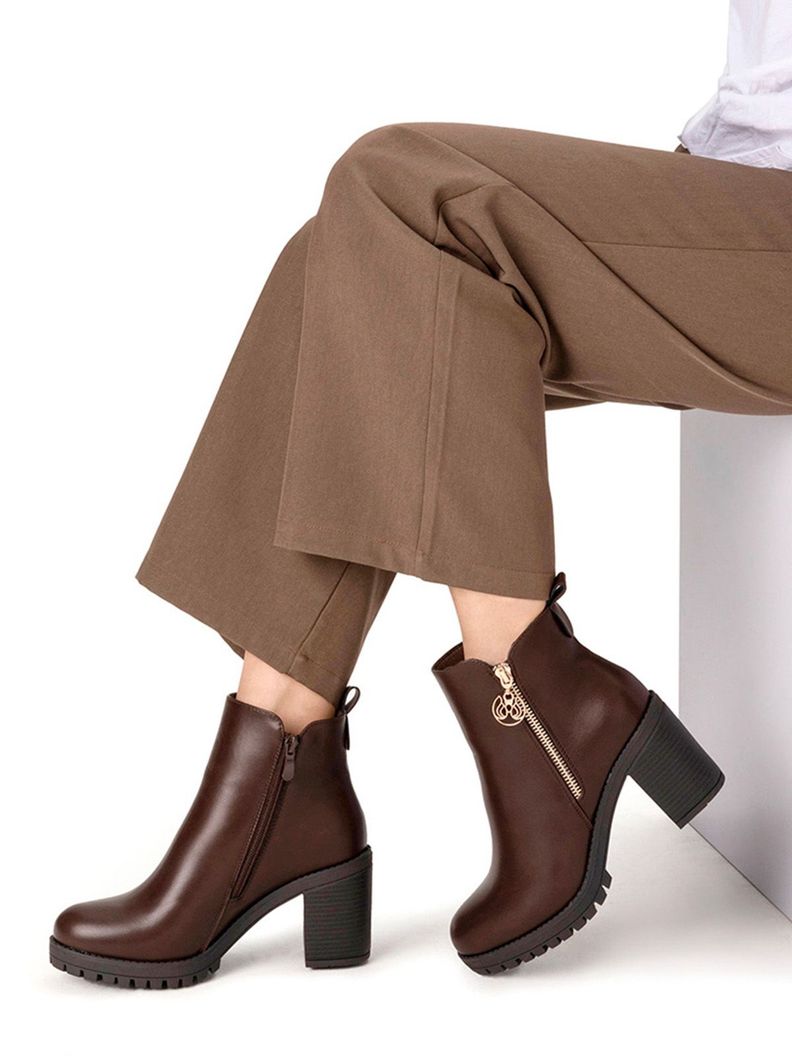 Botin Mujer Nahia Marron Weide-2