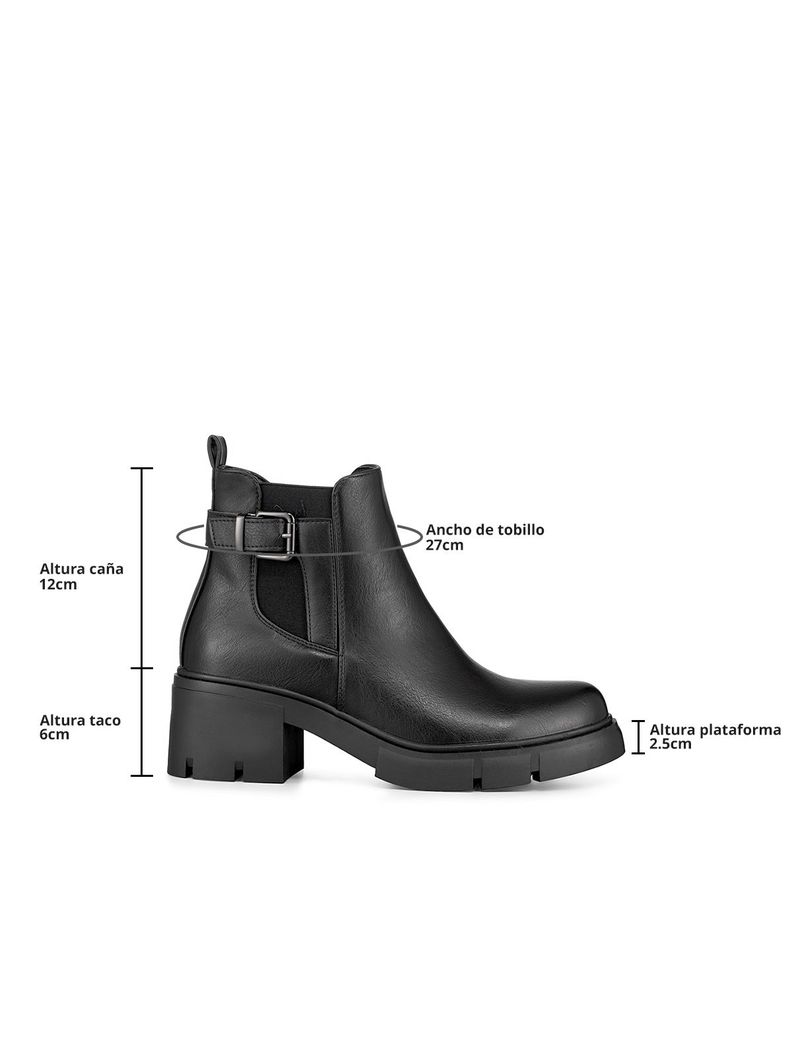 Botin Casual Mujer Vintage Tacon Grueso Elegante Weide QBM19-3