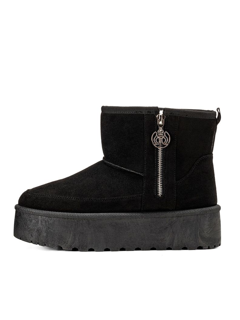 Botin Negro Casual Mujer Weide LT121-2