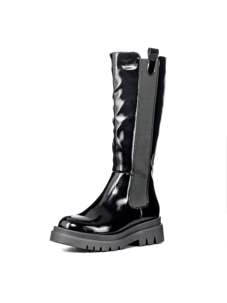 Botas Largas Mujer Eco Cuero Plataforma De Moda Weide DH88-0