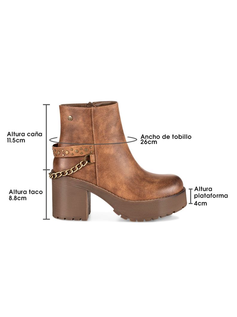 Botin Mujer Cayetana Caqui Weide-5