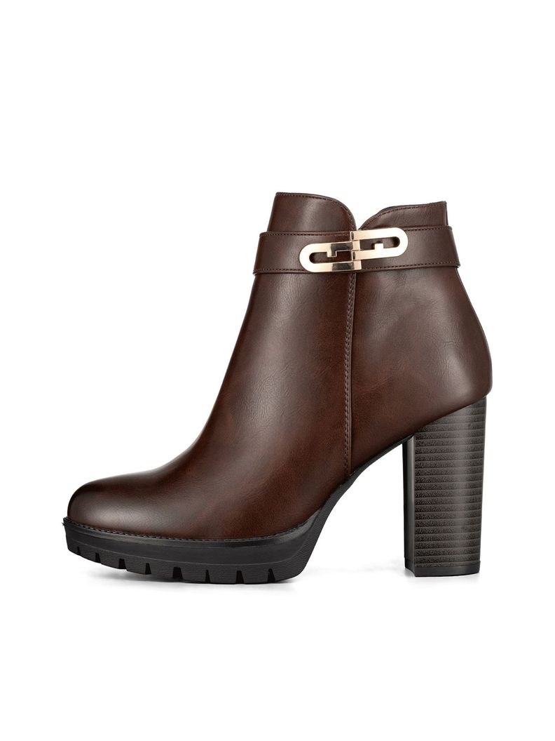 Botin Casual Mujer Vintage Comodo Tacon Grueso Weide QBM15-1