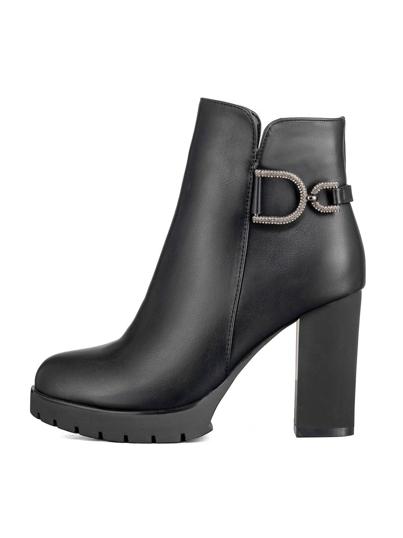 Botin Casual Mujer Eco Cuero Tacon Grueso Vintage Weide ZS62-1