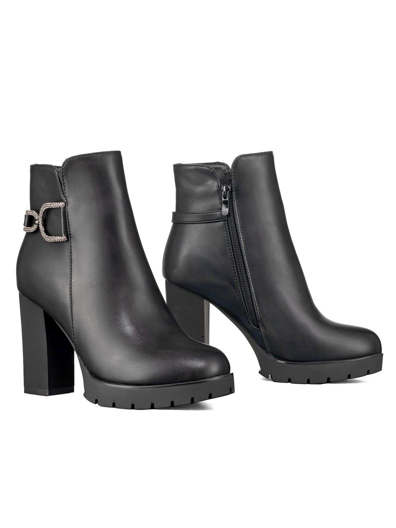 Botin Casual Mujer Eco Cuero Tacon Grueso Vintage Weide ZS62-2