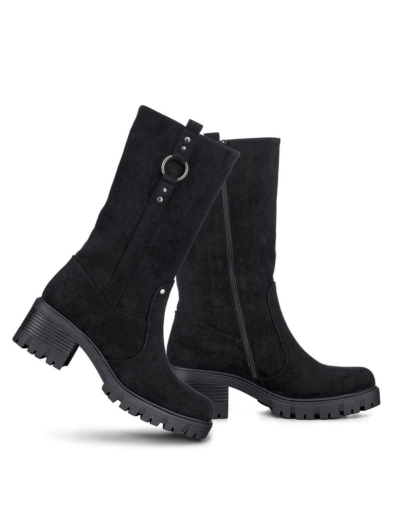 Botas Largas Casual De Gamuza Vintage Mujer Weide HX513-2