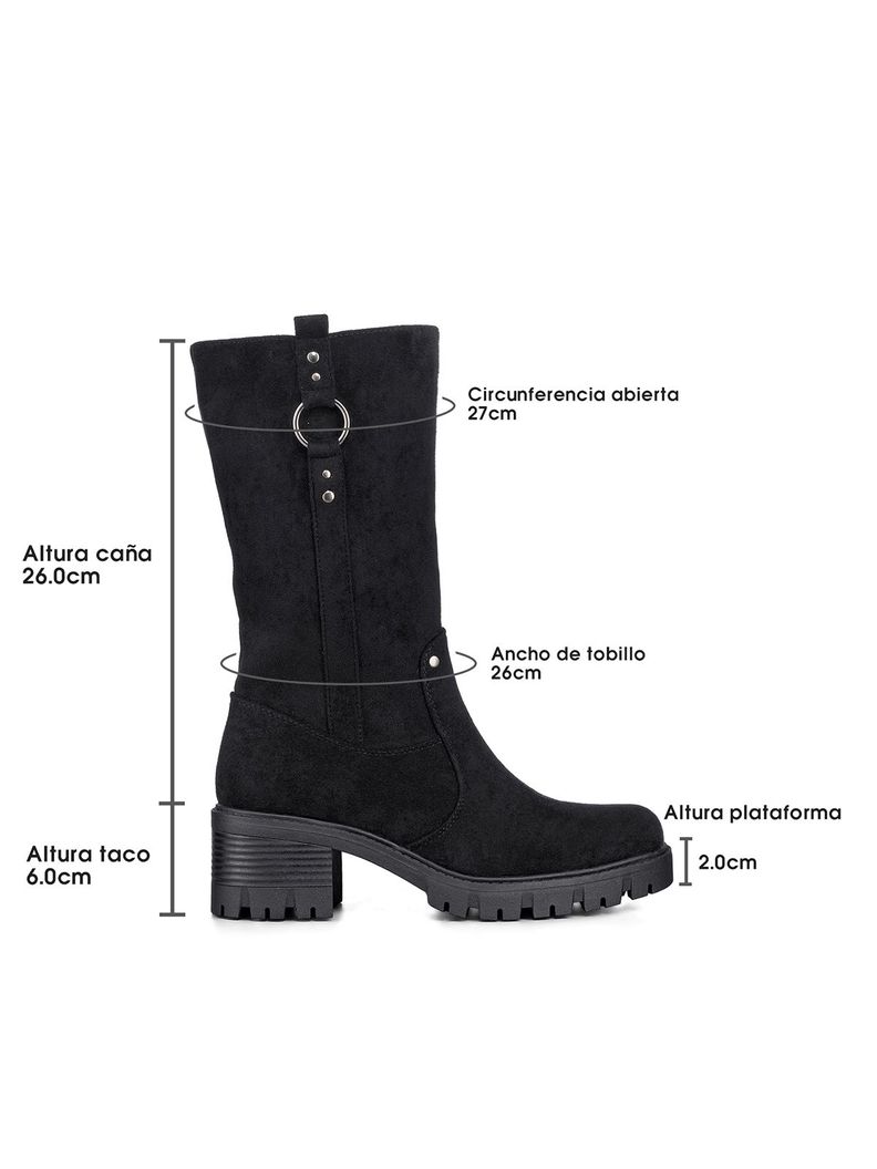 Botas Largas Casual De Gamuza Vintage Mujer Weide HX513-3