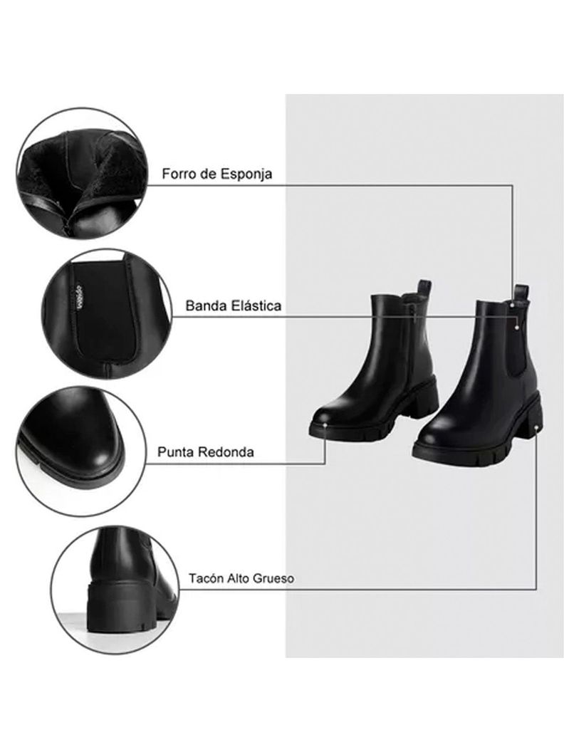 Botin Mujer Adriana Negro Weide-6