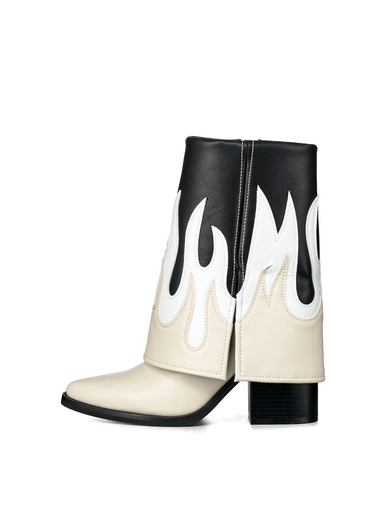 Botas Largas Mujer Eco Cuero De Moda Taco Alto Weide DH83-3