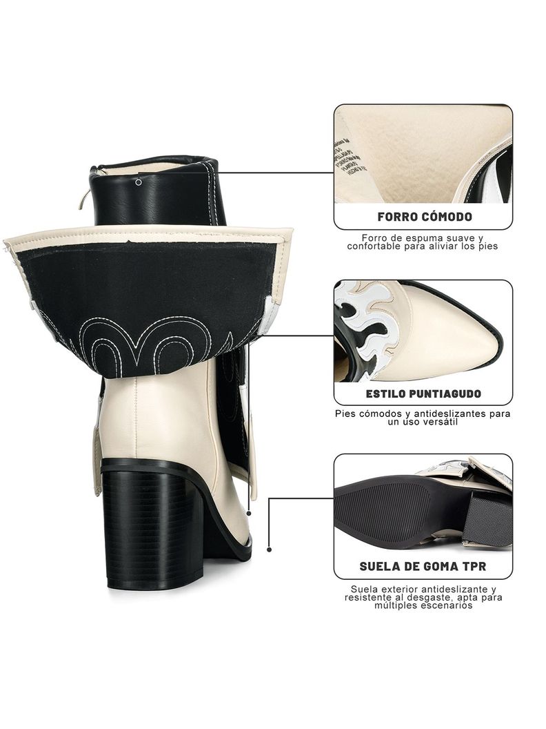 Botas Largas Mujer Eco Cuero De Moda Taco Alto Weide DH83-7