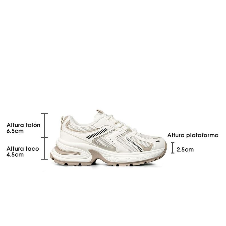 Zapatilla Deportiva Mujer De Malla Plataforma Weide LT206-5