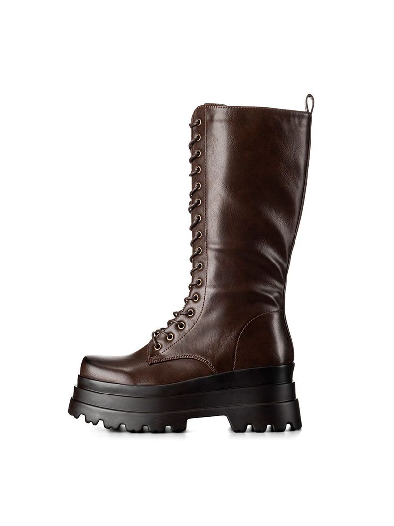 Bota Marron Casual Mujer Weide CZY579-2