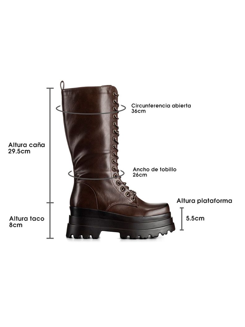 Bota Marron Casual Mujer Weide CZY579-5