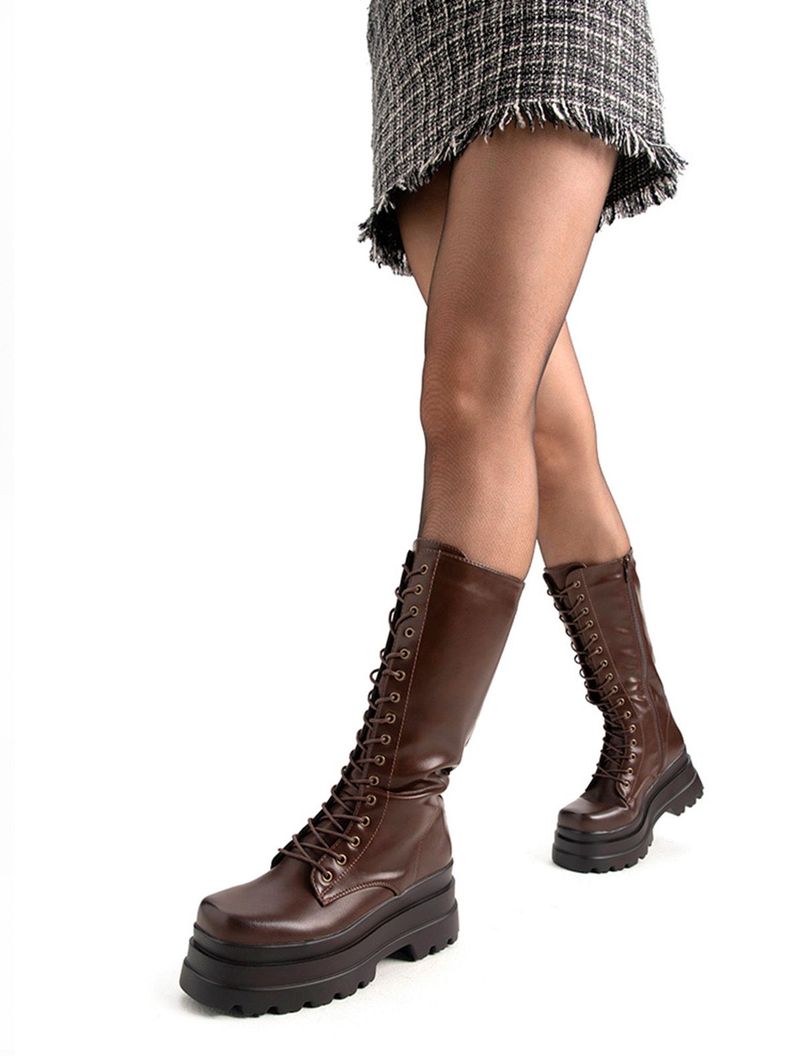 Bota Marron Casual Mujer Weide CZY579-1
