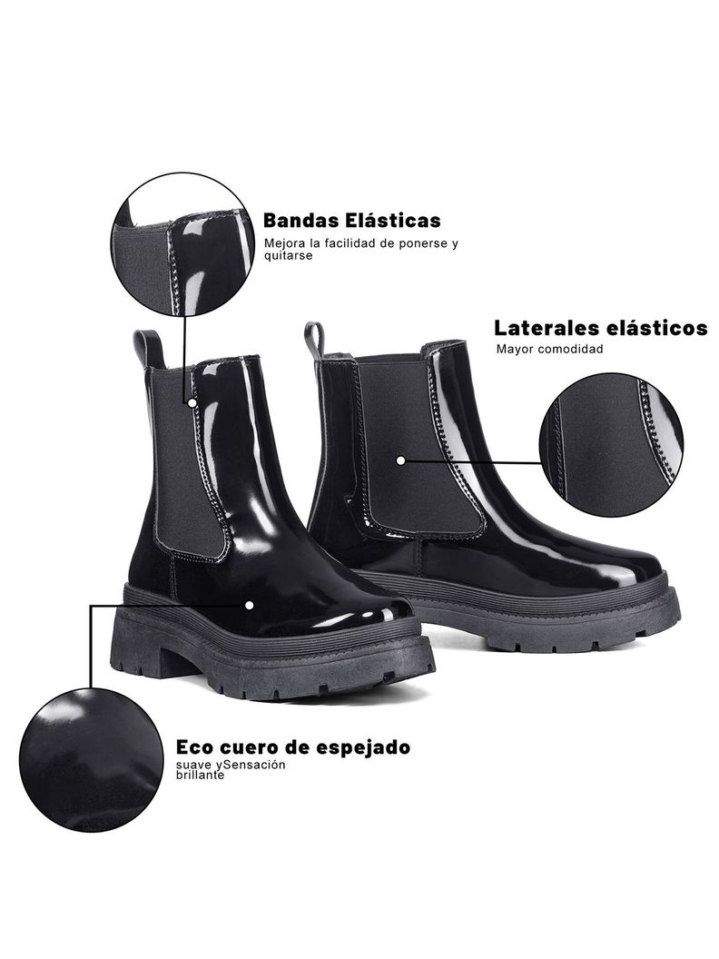 Botin Casual Mujer Plataforma Clasico Formal Weide SL31B-4